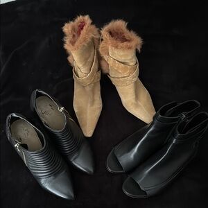 Lot of 3 ankle boots Marion Parke, Ann Taylor, Antonio Melani